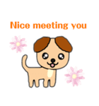Dog greetings Good Morning etc ☆イヌ 犬（個別スタンプ：6）