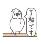 【日常使い】自由なインコと文鳥たち（個別スタンプ：1）