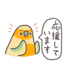 【日常使い】自由なインコと文鳥たち（個別スタンプ：12）