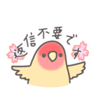 【日常使い】自由なインコと文鳥たち（個別スタンプ：25）