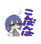 ふわふわくんと猫っぽいさん（個別スタンプ：3）