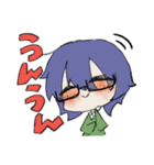 ふわふわくんと猫っぽいさん（個別スタンプ：4）