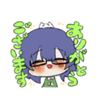 ふわふわくんと猫っぽいさん（個別スタンプ：7）
