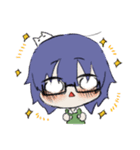 ふわふわくんと猫っぽいさん（個別スタンプ：15）