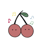 ゆるい絵文字 かわいいさくらんぼ（個別スタンプ：7）