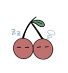 ゆるい絵文字 かわいいさくらんぼ（個別スタンプ：10）
