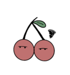 ゆるい絵文字 かわいいさくらんぼ（個別スタンプ：13）