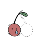 ゆるい絵文字 かわいいさくらんぼ（個別スタンプ：16）