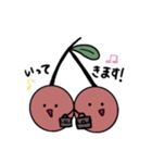 ゆるい絵文字 かわいいさくらんぼ（個別スタンプ：23）