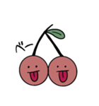 ゆるい絵文字 かわいいさくらんぼ（個別スタンプ：28）