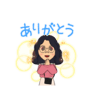 メイクしてお出掛け（個別スタンプ：5）