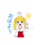 金髪巫女アバターちゃん（個別スタンプ：5）