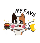 Beer cat English ver.（個別スタンプ：4）