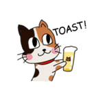 Beer cat English ver.（個別スタンプ：5）