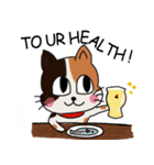 Beer cat English ver.（個別スタンプ：6）