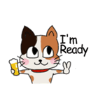 Beer cat English ver.（個別スタンプ：10）