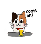 Beer cat English ver.（個別スタンプ：12）