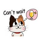 Beer cat English ver.（個別スタンプ：14）