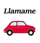クラシック車のスペイン語スタンプ(赤2)（個別スタンプ：6）