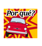 クラシック車のスペイン語スタンプ(赤2)（個別スタンプ：13）