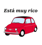 クラシック車のスペイン語スタンプ(赤2)（個別スタンプ：16）