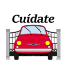 クラシック車のスペイン語スタンプ(赤2)（個別スタンプ：18）
