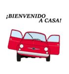 クラシック車のスペイン語スタンプ(赤2)（個別スタンプ：23）