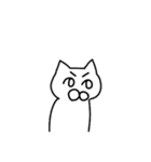 シロ猫さん（個別スタンプ：21）