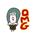 毎日使えるカラフルヘアーの女の子（個別スタンプ：8）