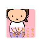 前髪上げてる女子（個別スタンプ：2）