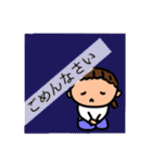 前髪上げてる女子（個別スタンプ：18）