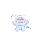目で語るくま（個別スタンプ：7）