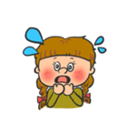 弱虫男の子＆しっかり女の子（個別スタンプ：2）