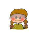 弱虫男の子＆しっかり女の子（個別スタンプ：3）