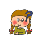 弱虫男の子＆しっかり女の子（個別スタンプ：4）