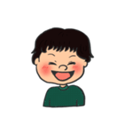 弱虫男の子＆しっかり女の子（個別スタンプ：5）