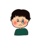 弱虫男の子＆しっかり女の子（個別スタンプ：7）