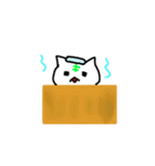 無表情なネコたち（個別スタンプ：21）