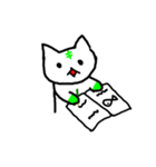 無表情なネコたち（個別スタンプ：24）