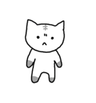 無表情なネコたち（個別スタンプ：34）