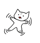 無表情なネコたち（個別スタンプ：36）