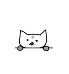 無表情なネコたち（個別スタンプ：37）