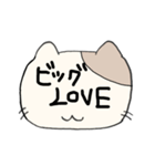 デカ文字で伝える猫型スタンプ(日本語)（個別スタンプ：36）