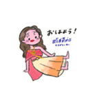 ラミちゃんの挨拶スタンプ（個別スタンプ：1）