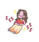 ラミちゃんの挨拶スタンプ（個別スタンプ：7）