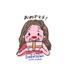 ラミちゃんの挨拶スタンプ（個別スタンプ：8）