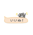 ねこつぶ ～省スペース～（個別スタンプ：15）