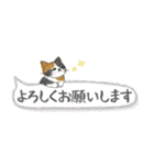 ねこつぶ ～敬語～（個別スタンプ：3）