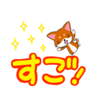 柴犬そらこ【感嘆詞】でか文字（個別スタンプ：14）