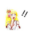 頑張る巫女お姉さんHG（個別スタンプ：5）